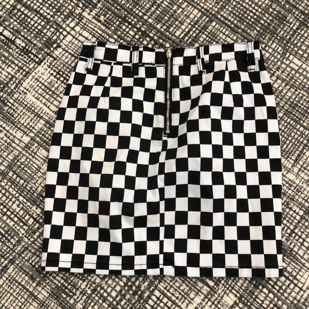 Forever 21 checked mini skirt